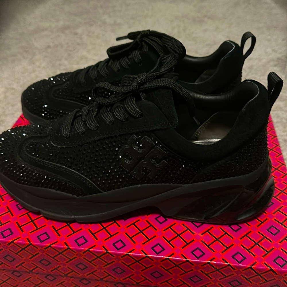 Tory Burch Good Luck Trainer Sneakers worn twice !!!